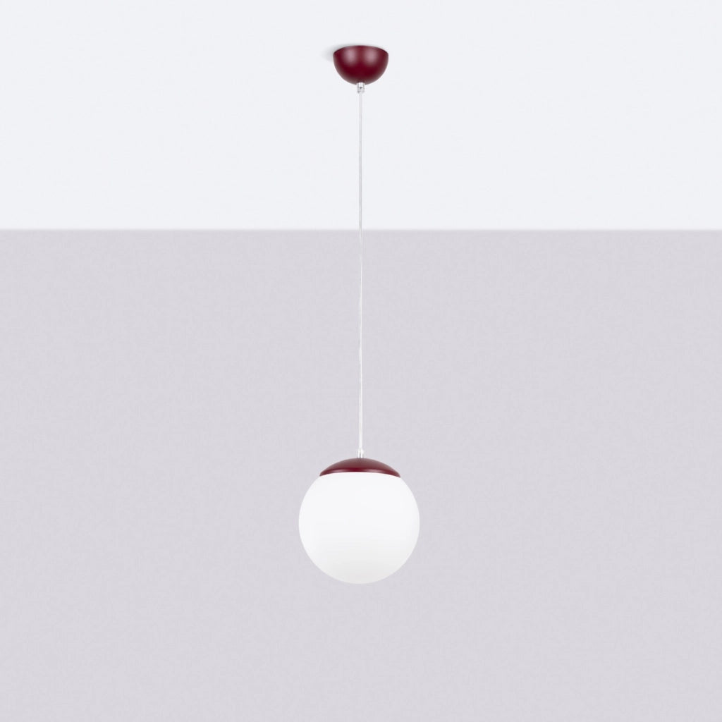 Lampada a sospensione UGO 40 bordeaux