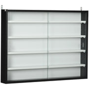 Libreria Vetrina Espositiva ¨C Zephmum ¨C Bianco e Nero 80x60x9.5 cm