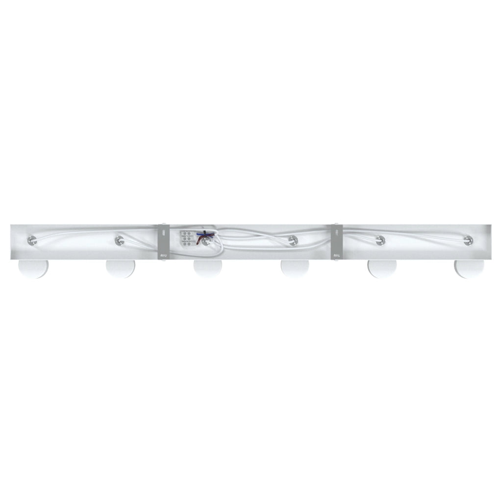 Farettone da soffitto 6 vie regolabili bianco E27
