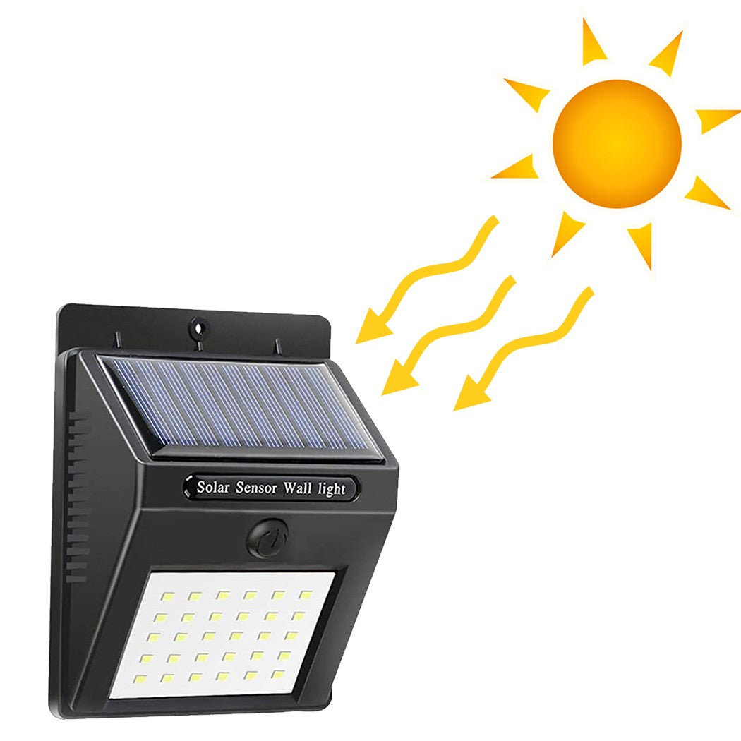 Faretto Solare da parete a LED 1200mAH con sensore di movimento