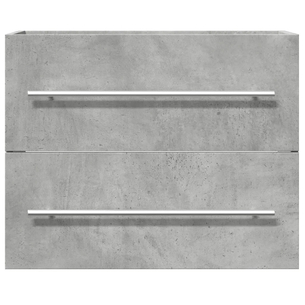 Mobile Lavabo Grigio Cemento 60x38,5x48 cm in Legno Multistrato