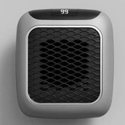 Ventilatorkachel elettrica 500W con ventilatore ceramico integrato, mini elettrica con telecomando, adatta per camera da letto, ufficio e soggiorno, portatile