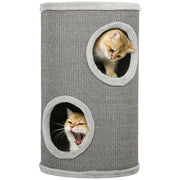 Tana per Gatti a Due Livelli ¨C Zephmum ¨C Grigio Chiaro 60x35 cm