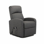 Poltrona Relax Elettrica Con Alzapersona Reclinabile 135° Schienale Ergonomico E Telecomando Poltrona TV Comfort per Anziani Soggiorno 65 x 85 x 105 cm Grigio