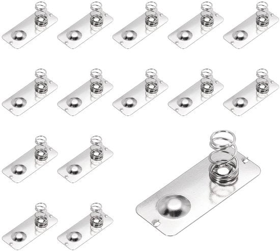 Contatto di veer per batterie e giocattoli - 15 pezzi - 28 mm x 12 mm
