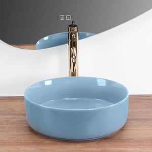 Lavabo Da Appoggio Rea Sami L.blue Shiny