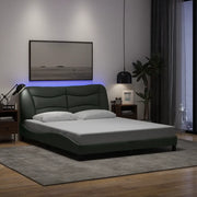 Giroletto con LED senza Materasso-Struttura Letto Hvar 160x200 cm Tessuto 522494
