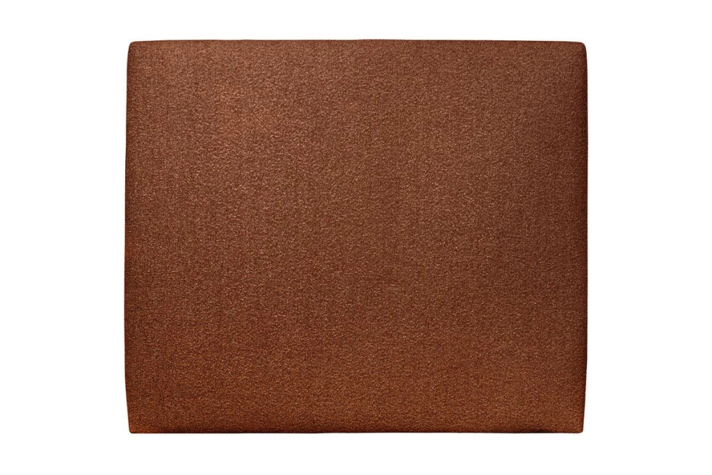 Testiera in tessuto bouclé terracotta liscio L140 cm