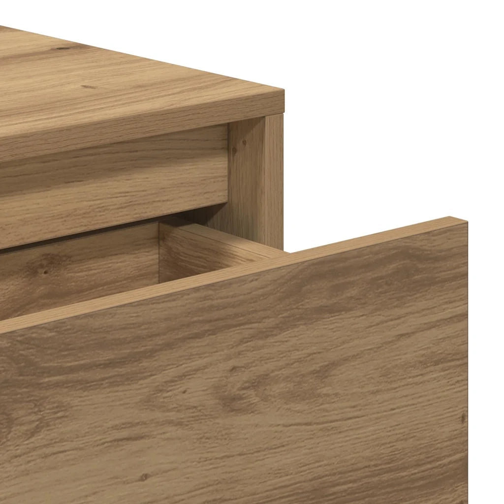 vidaXL Tavolo Consolle Rovere Artigianale 100x35x76,5 cm in Truciolato