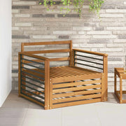 2 Pezzo Divano da esterno-Divano da Giardino-Sofa da giardino Naturale 431743
