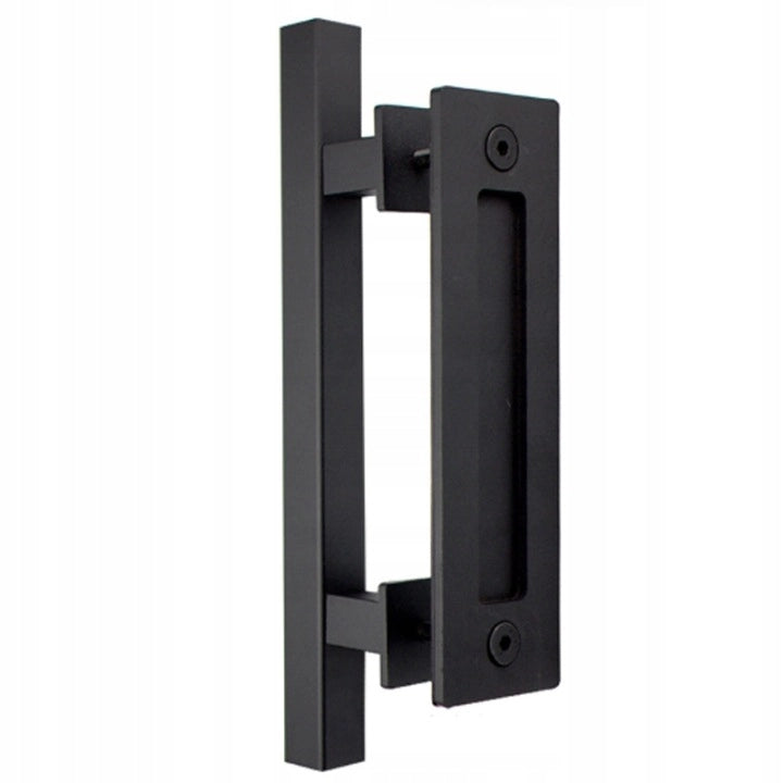 Maniglia per porte scorrevoli, nera, maniglia retro loft premium