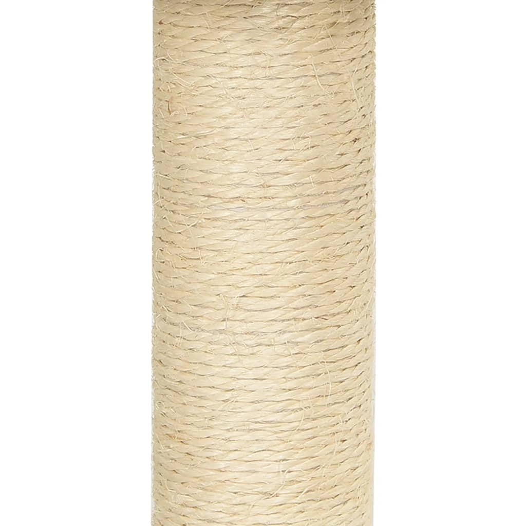 Tiragraffi per gatti torre per arrampicata giocattolo piattaforma per arrampicata con tiragraffi in sisal 92 cm crema 02_0022532