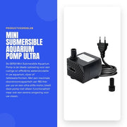 Pompa di immersione 180 l/h - Pomp acquario - Pomp giardino - Pomp idroponica - Pomp silenziosa - Cavi in gomma impermeabile