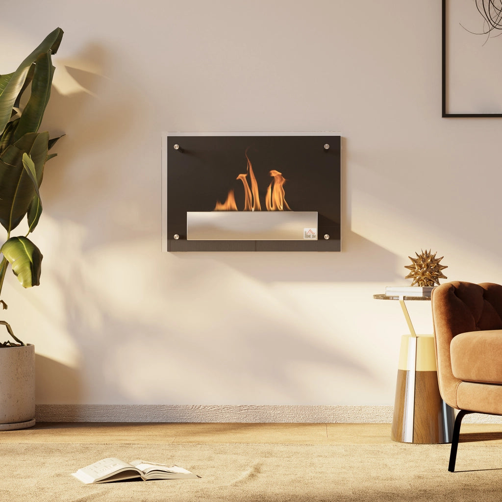 Caminetto a bioetanolo ¨C zephmum ¨C 60x22x40 cm nero