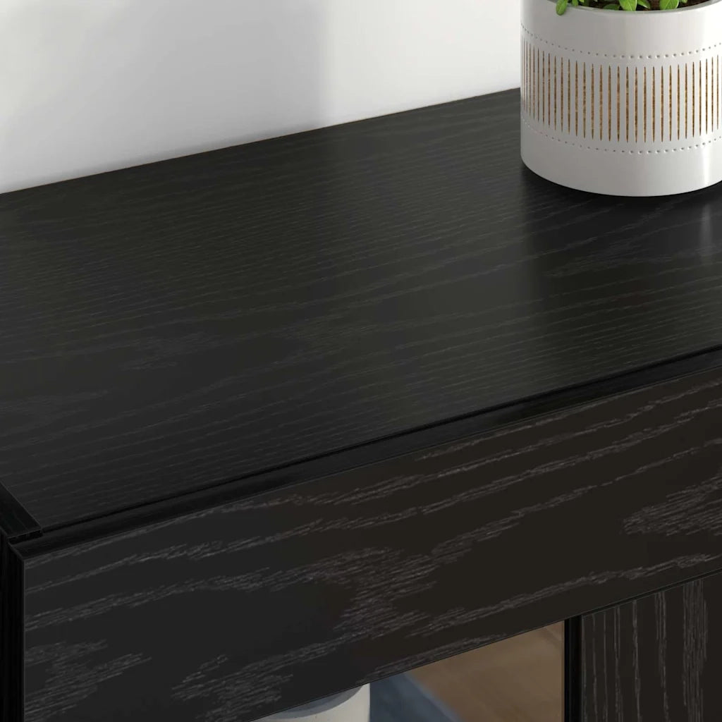 Armadi da Parete 2 pz Rovere Nero 69,5 x 34 x 90 cm CFW4980269