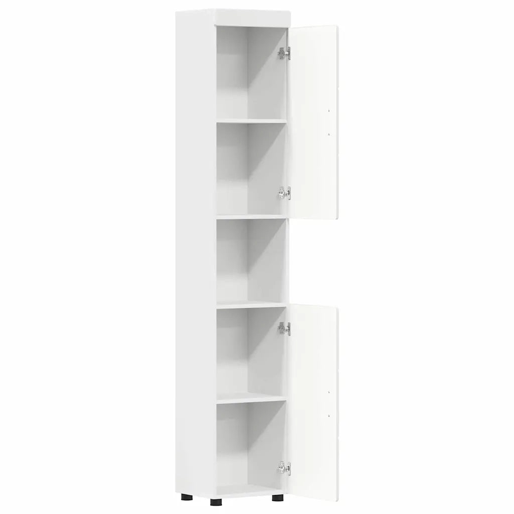 Set di Armadi da Bagno TULUM Bianco 37 x 31,5 x 203 cm