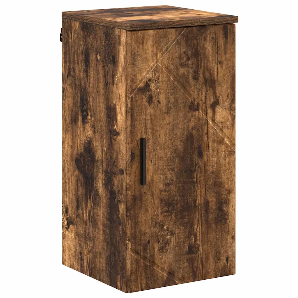 Set di mobili per il bagno con cassetto 5 pcs Rovere fumé 3393068