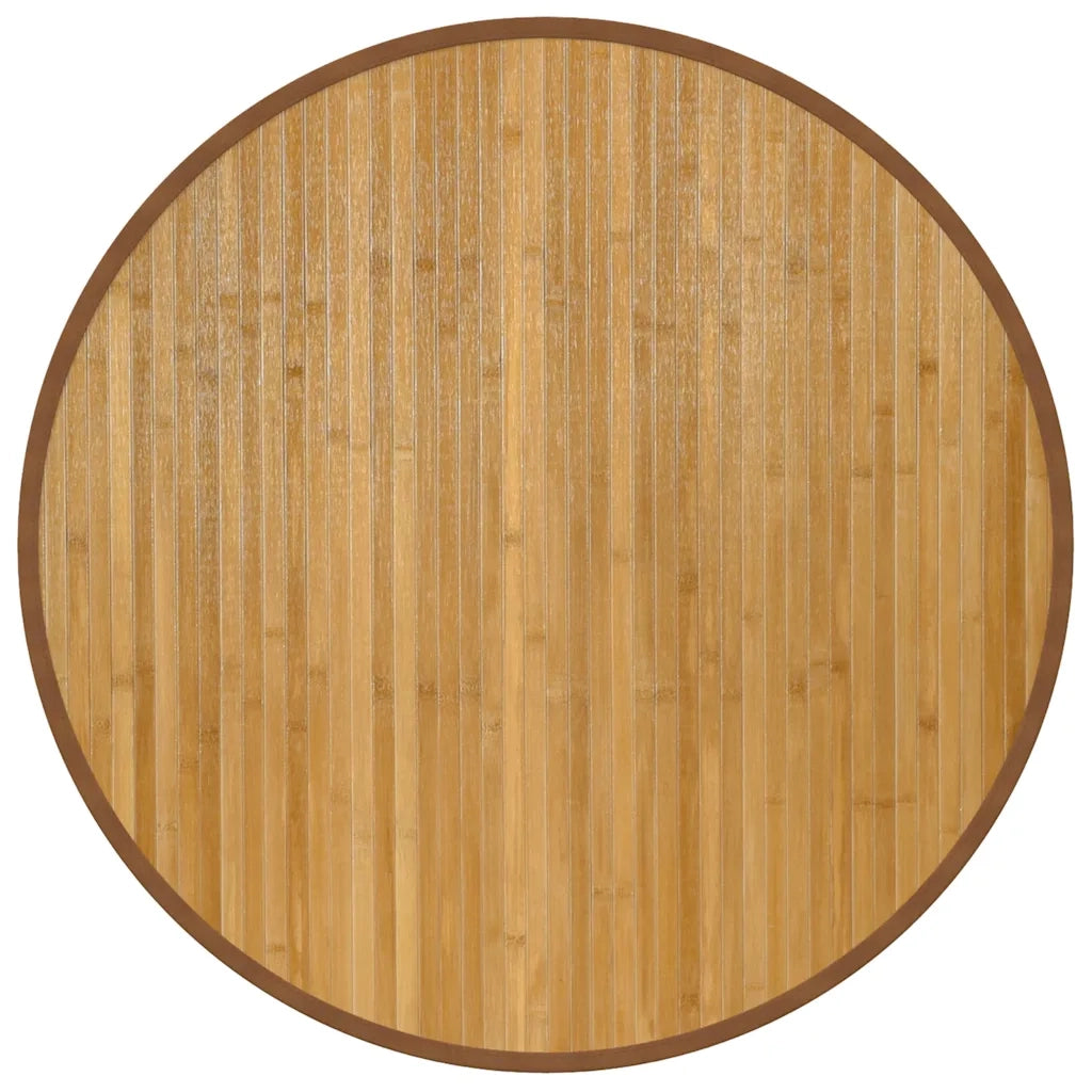 Tappeto Rotondo Naturale 80 cm in BambÃ¹