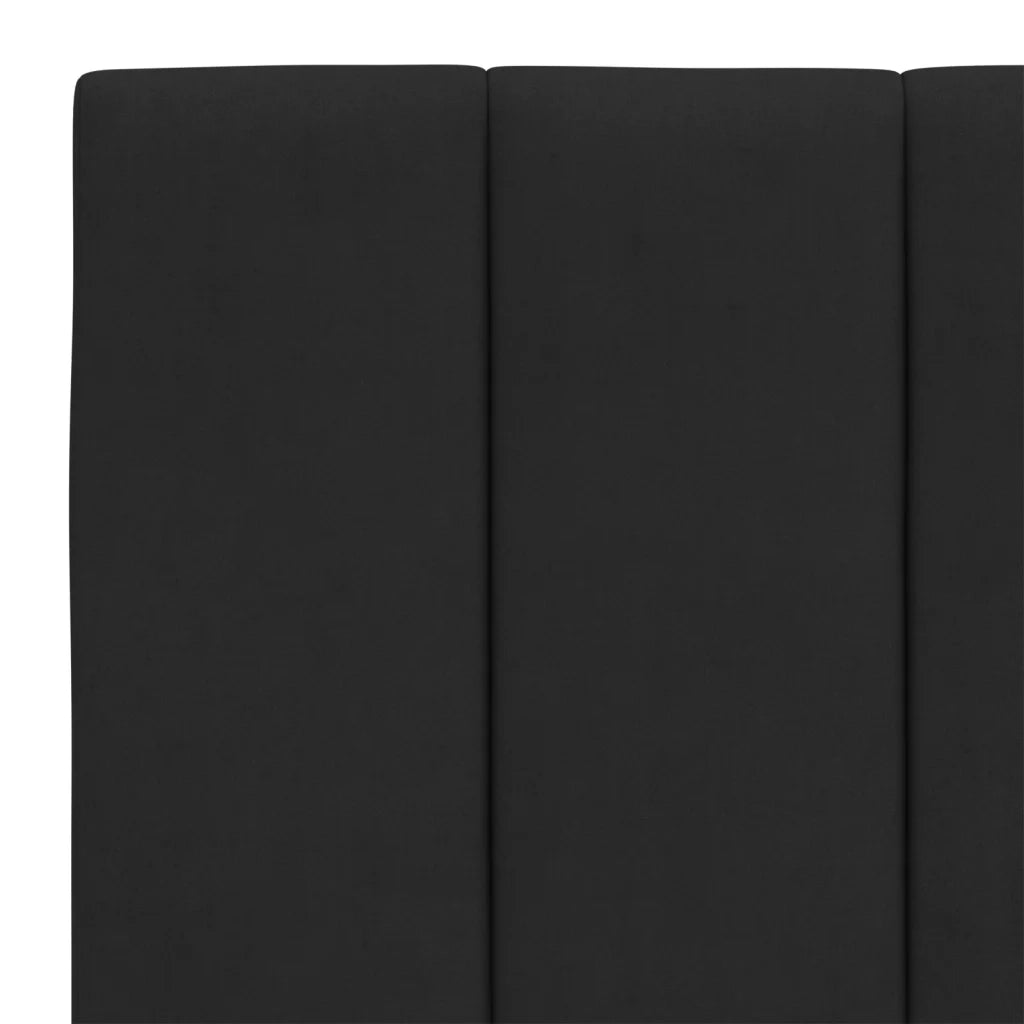 Letto con Materasso Nero 120x200 cm in Velluto