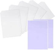 Set di cartelloni per documenti da 100 - formato A4 - 30 x 20 cm - trasparente - duraturo - archiviazione pratica - fodere per documenti