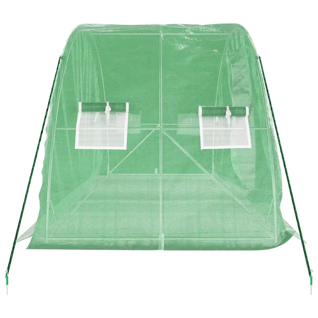 Serra con Telaio in Acciaio Verde 10 m² 5x2x2,3 m 364085