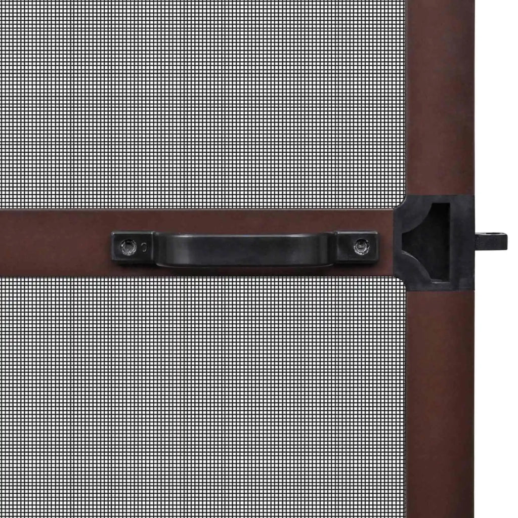 Schermo Insetti a Battente Marrone e Nero 100 x 215 cm CFW3895968