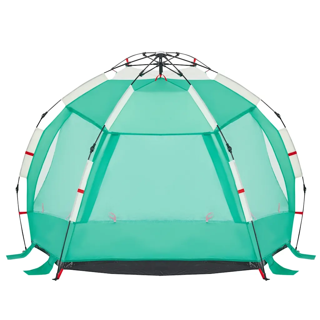 Tenda da Spiaggia 2 Persone-Tenda da campeggio Verde Rilascio Rapido Impermeabile 832836