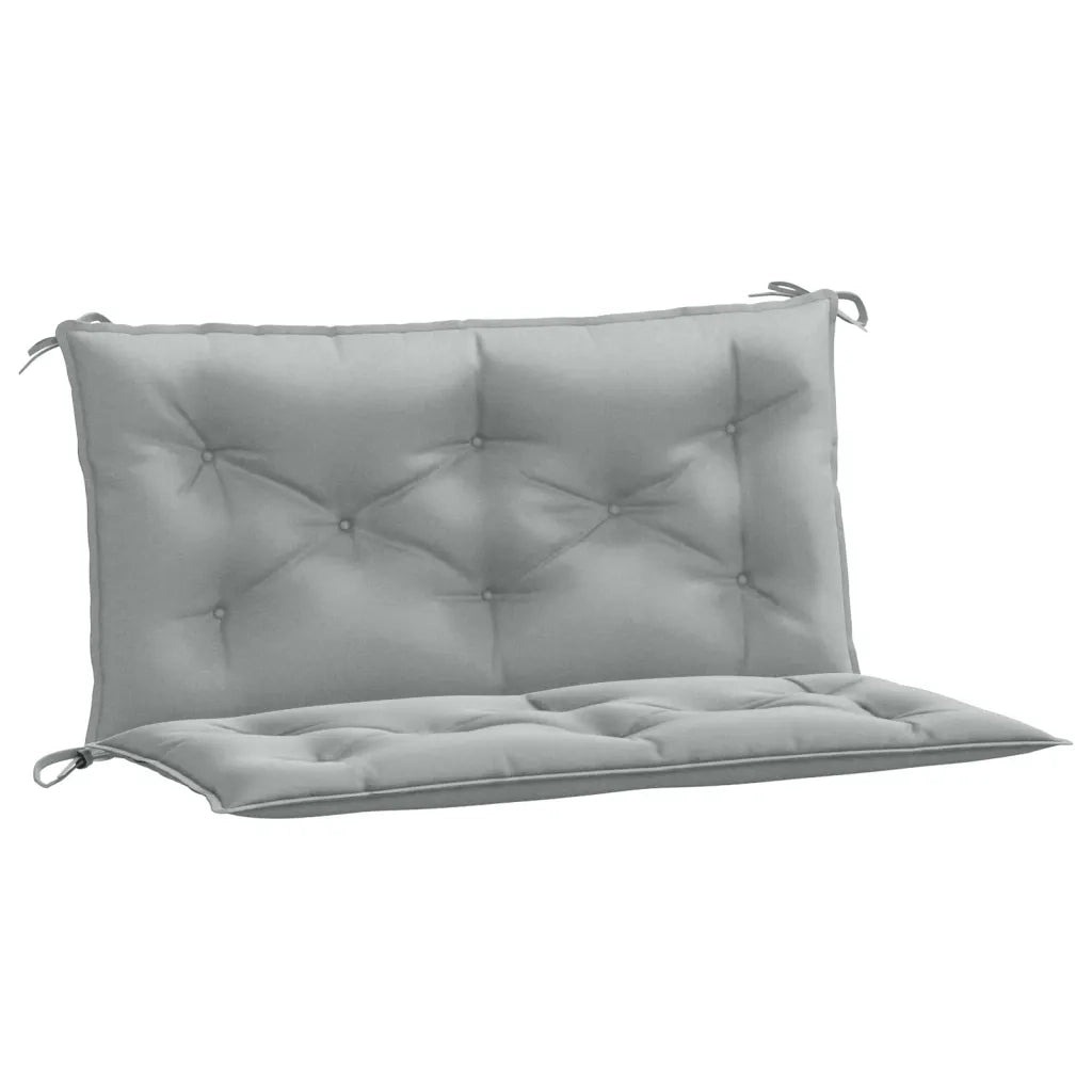 Cuscini Panca Giardino 2 pz-Set di 2 Cuscini per panchina da esterno Grigio Chiaro M¨¦lange 100x50x7 cm