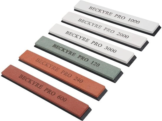 Set di 6 pietre abrasive, messaplastico a angolo fisso, pietra abrasiva, set professionale con piede per cucina e esterno