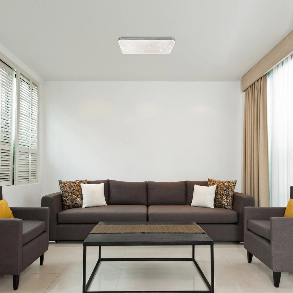 Plafoniera LED rettangolare 63,5x33cm 36W cromo Rabalux Oscar