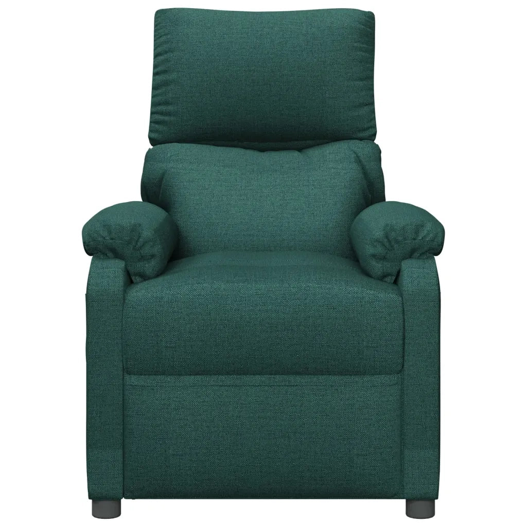 Poltrona Elettrica Reclinabile Verde Scuro in Tessuto 3098430
