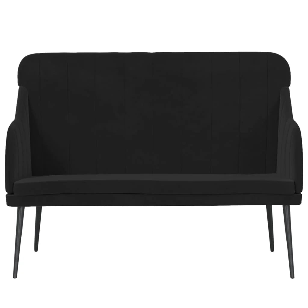 Panca/panca 110 x 76 x 80 cm velluto nero 02_0010714