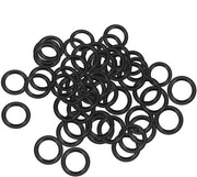 Set di sigillatura per lavori di idraulica - 50 pezzi - Gomma nitrile - 12 mm diametro esterno - 8 mm diametro interno - 2 mm spessore - Kit di sigillatura