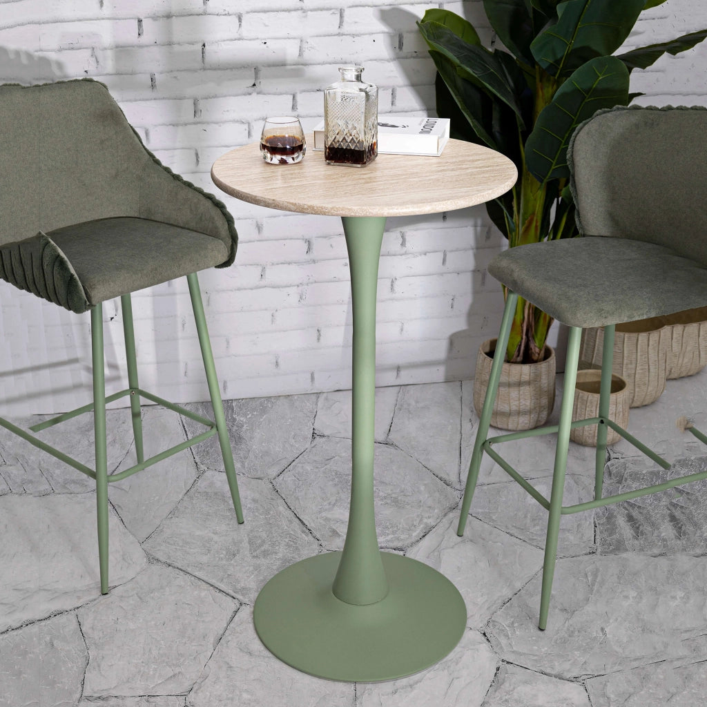 Leh, Tavolo Fisso 2 Posti, 60x60x106h cm Bianco Crema