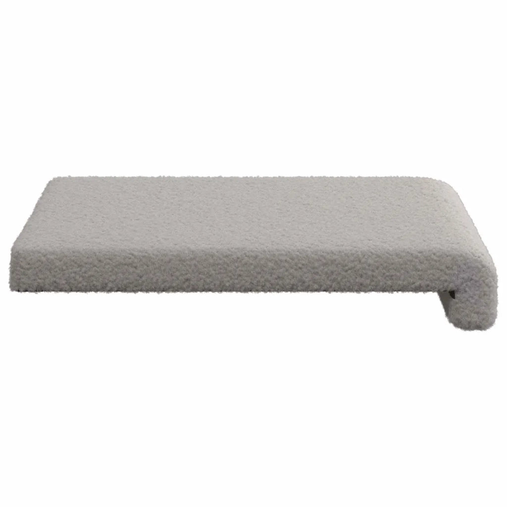 Cuscino per panchina 4 pcs Tessuto Sherpa Grigio Chiaro 42043149
