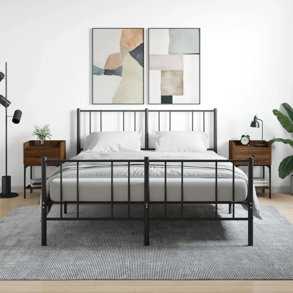 Set di 2 Comodini | Armadio da Notte | Mobiletto da notte Rovere Marrone 40,5x31x60 cm in Legno Multistrato