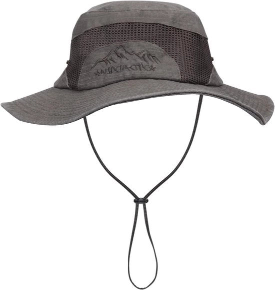 Cappello estivo per uomini protezione UV tessuto cappelli da pesca cappelli con bordo largo cappello da campeggio cappello pieghevole cappello da giardino cappello da safari