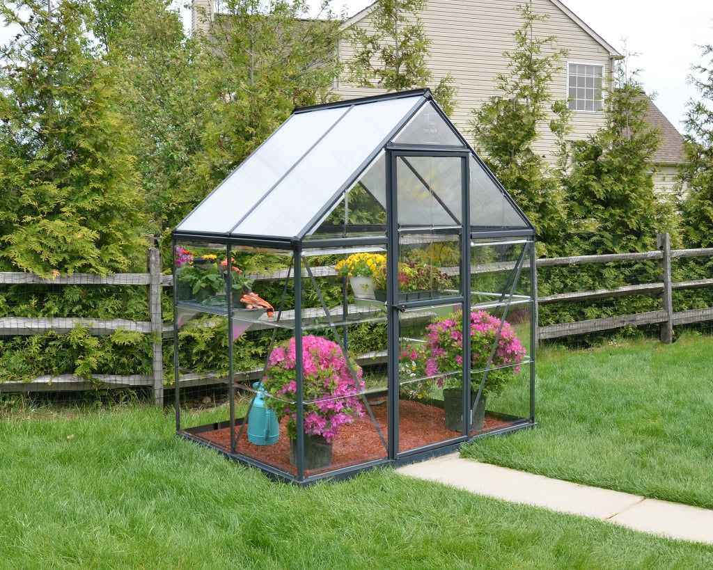 Serra Da Giardino in Policarbonato Hybrid 126X185X208 cm Grigio