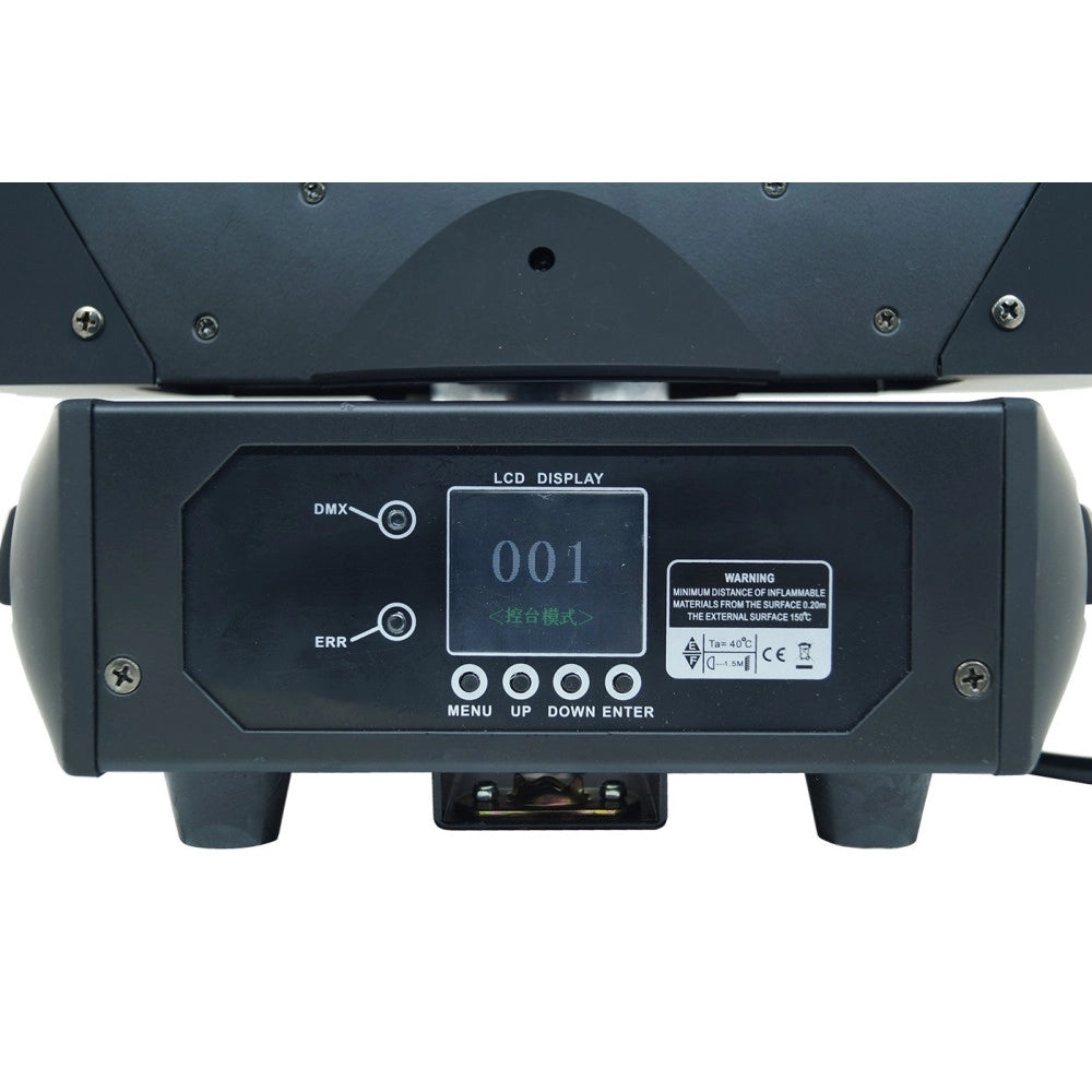 Trade Shop - Faro Discoteca Testa Mobile 9 Led 360 Gradi Rgbw Moving Head Light Proiettore -