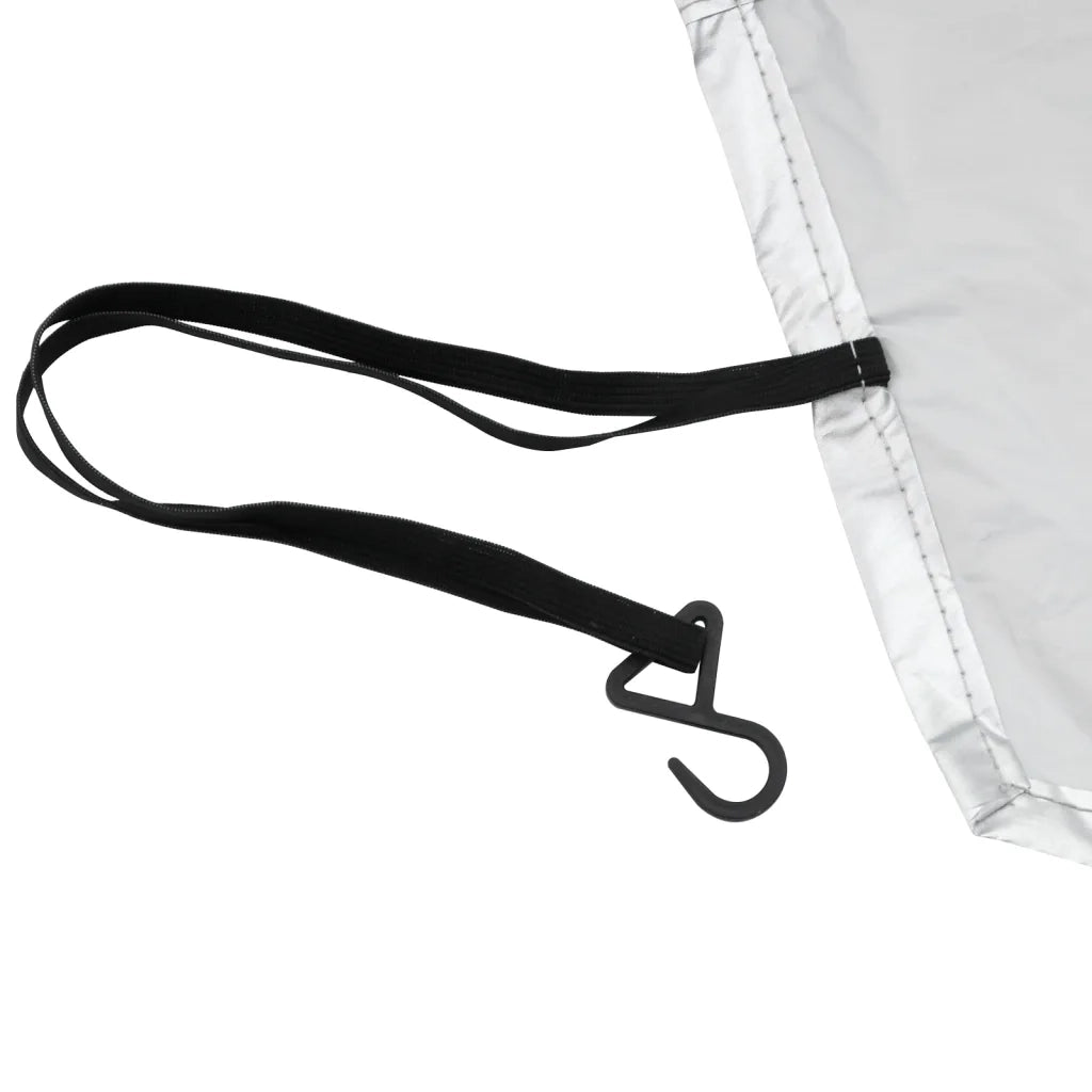Mezza Copertura Auto con Ganci Argento M CFW9765372
