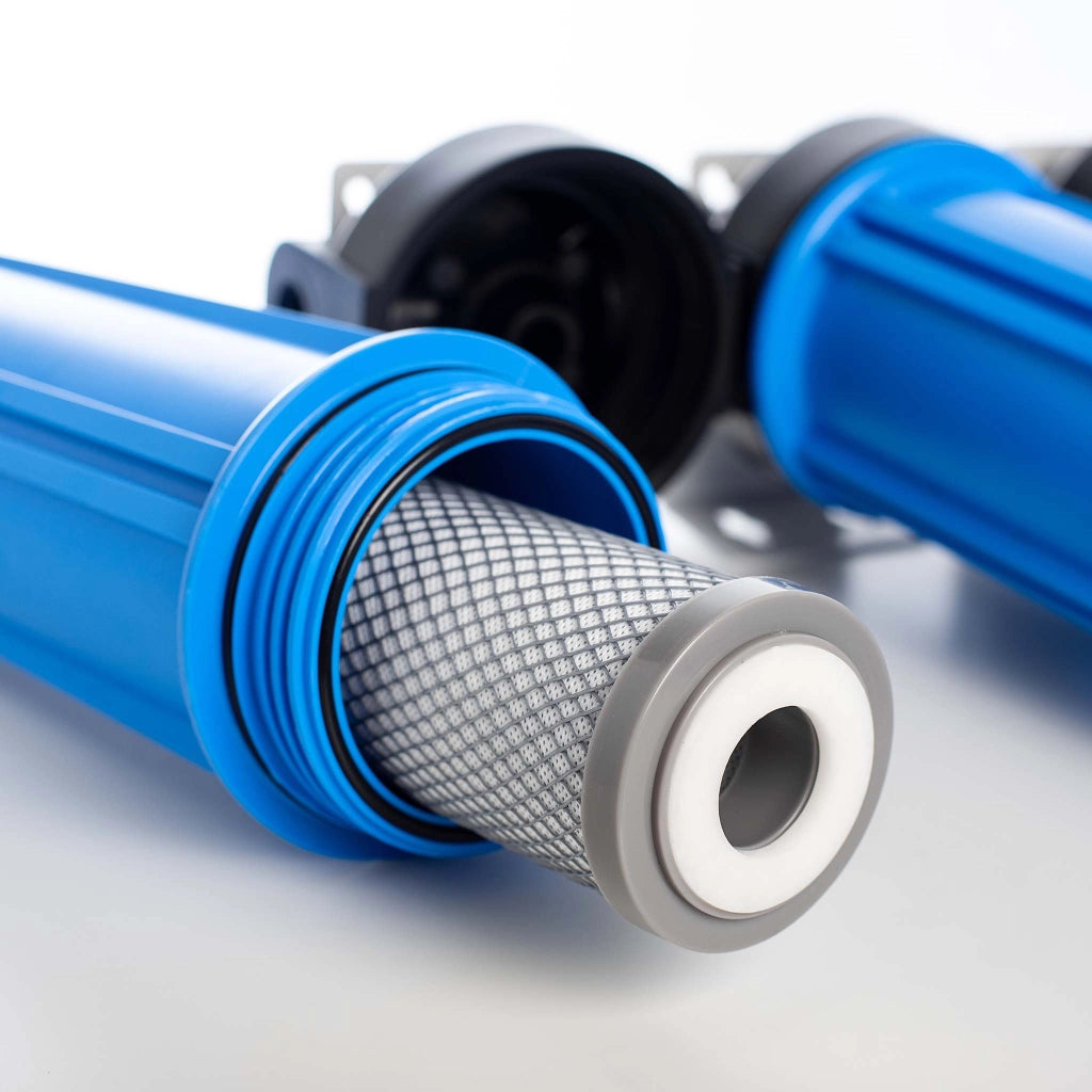 Naturewater Filtro dell'acqua a 2 livelli NW-BRK02, con cartucce filtranti da 508 mm, attacco tubo 26,16 mm