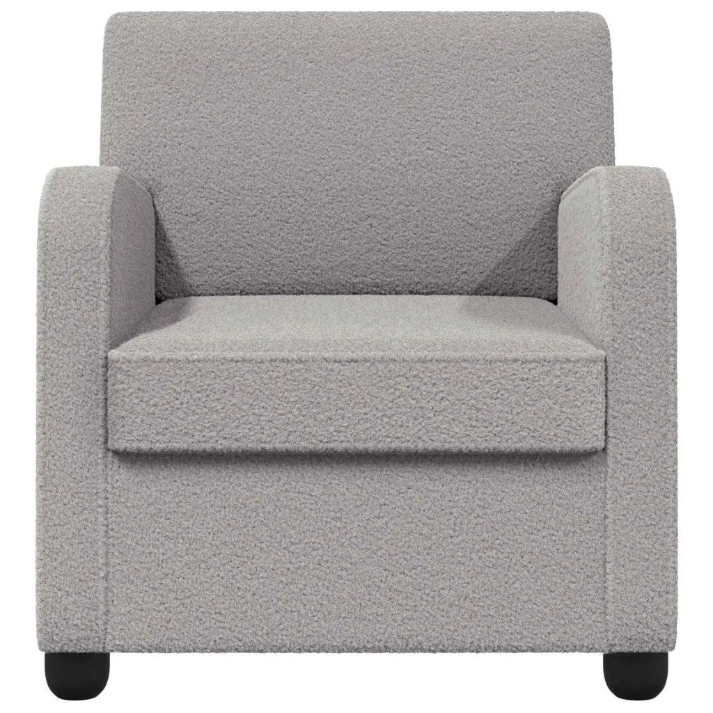 Poltrona Grigio Chiaro Pelliccia sintetica di agnello 42043406