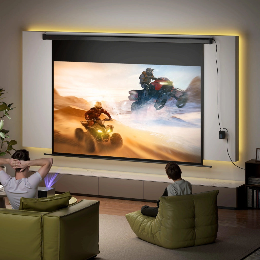 Schermo per proiettore da 100 pollici 16:9 ¨C zephmum ¨C 4K HD montaggio parete o soffitto