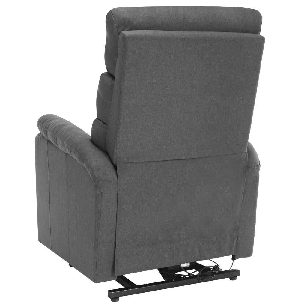 Poltrona Alzapersona Massaggio Grigio Chiaro in Tessuto cod mxl 32441