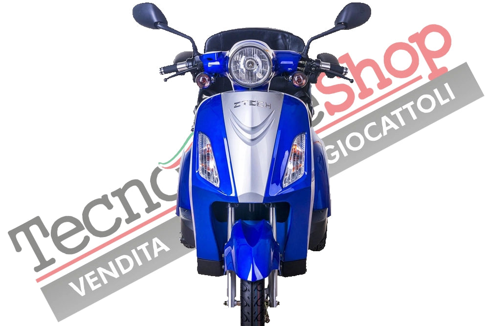 Scooter Z-TECH ZT-15-D "TRILUX PLUS" 3 RUOTE Differenziale per Disabili e Anziani -Blu