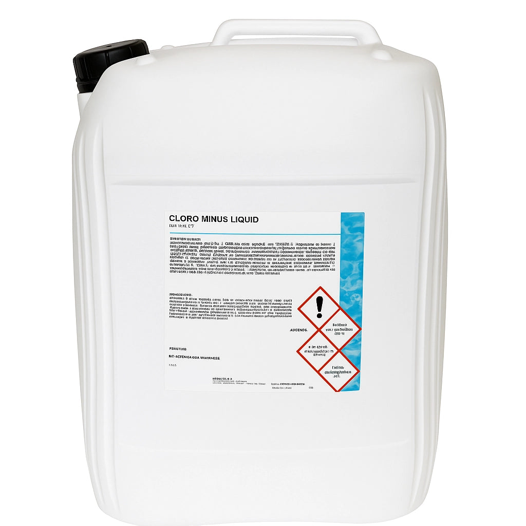 Abbattitore Cloro Liquido Minus Piscina Tanica Bianca 25 Kg PIS15265