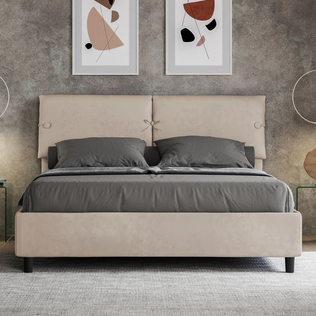 Letto Matrimoniale 160x210 cm con Rete Sleeper Sabbia