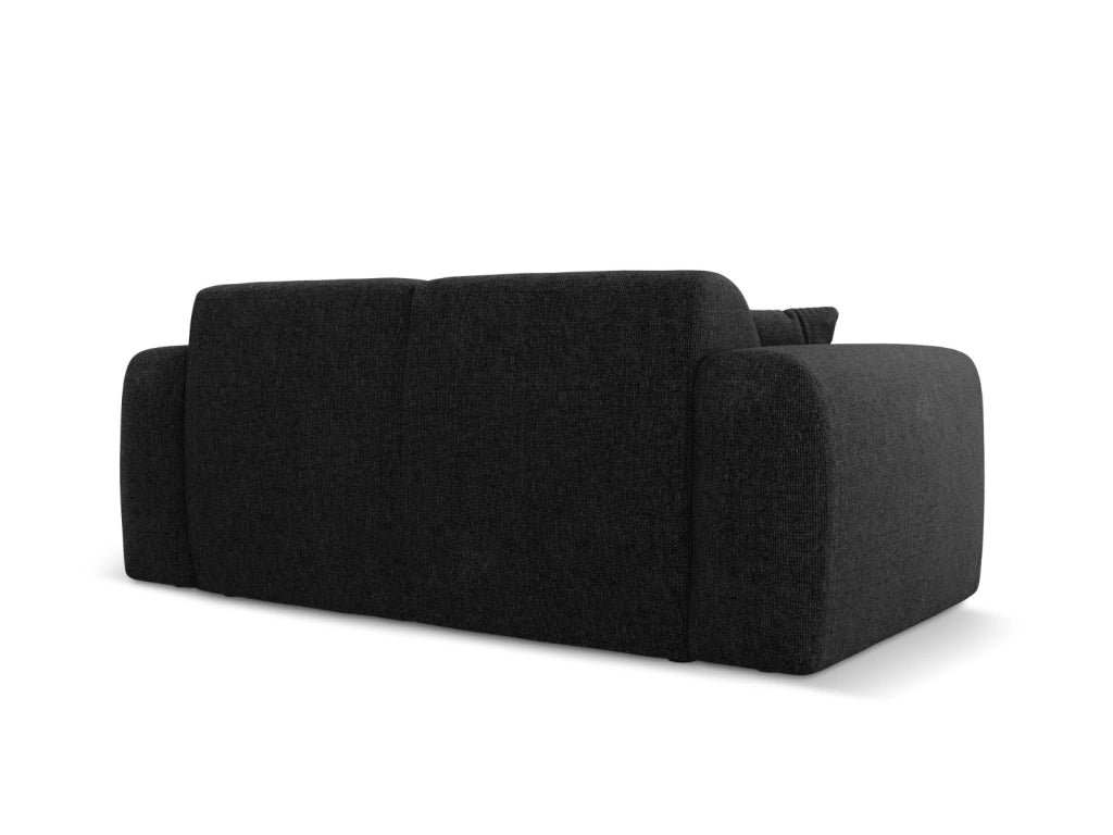 Cosmopolitan Design - Divano "Nolio" 2 posti in ciniglia nero 