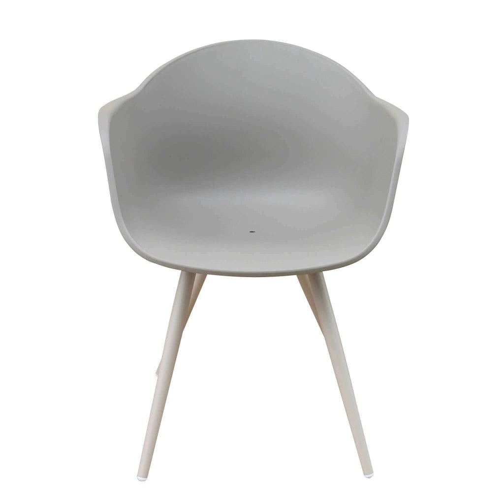 Poltrona da Giardino in Plastica Alluminio cm 56x61x74 - DYNA