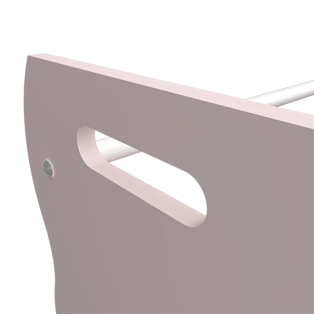 Scaffale Vestnes per Cameretta Mobile Contenitore a Scaletta - Rosa/Bianco [en.casa]